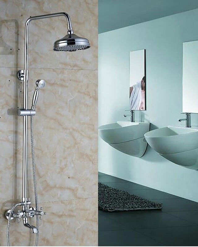 Rene Houtman Landelijke Chroom Douche-set