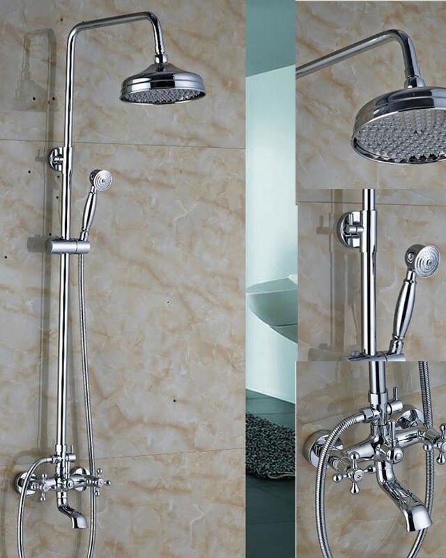 Rene Houtman Landelijke Chroom Douche-set
