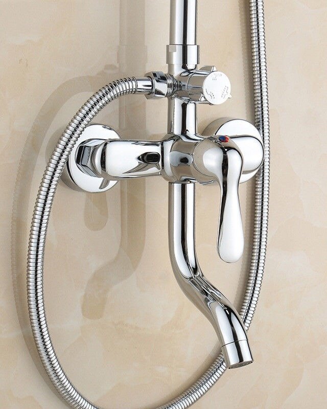 Rene Houtman Stijlvolle Chromen Opbouw Douche
