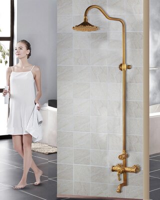 Rene Houtman Nostalgische Bronzen Opbouw Douche