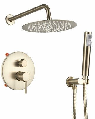 Rene Houtman Geborsteld Gouden Douche-set