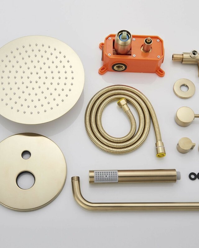 Rene Houtman Geborsteld Gouden Douche-set