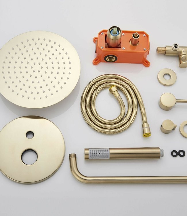 Rene Houtman Geborsteld Gouden Douche-set