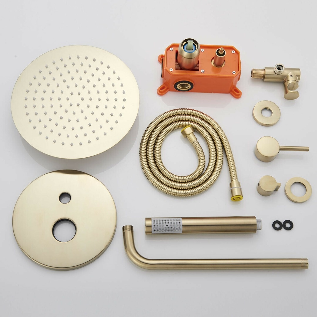 Rene Houtman Geborsteld Gouden Douche-set