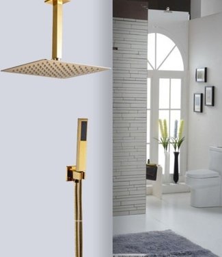 Rene Houtman Thermostatische douche met Handdouche - Goud