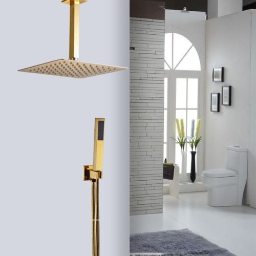 Rene Houtman Thermostatische douche met Handdouche - Goud