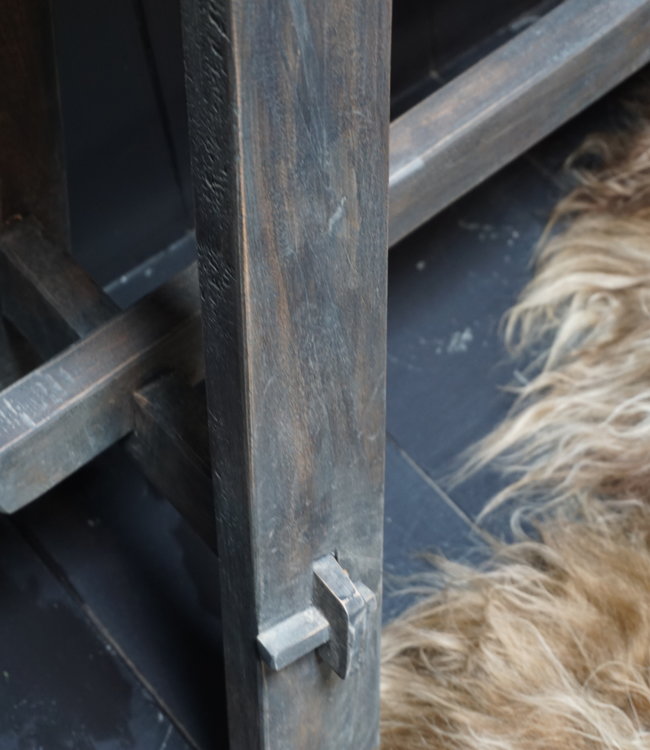 Rene Houtman Sidetable Met Schoren Old Grey L120xH78 cm