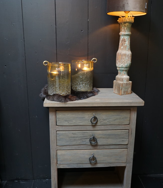 Rene Houtman Ladenkast 3 Lades + Legplank Hout L80 cm