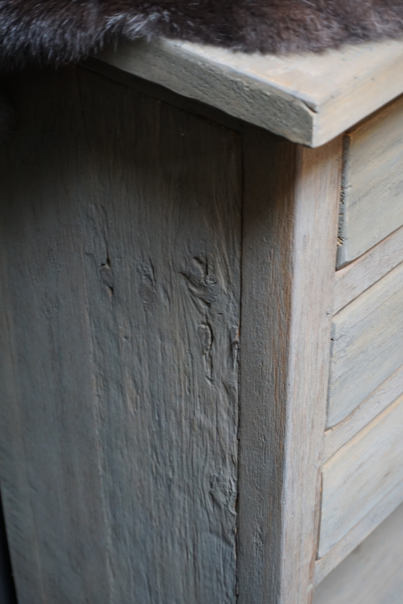 Rene Houtman Ladenkast 3 Lades + Legplank Hout L80 cm