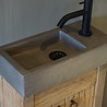 Rene Houtman Oud eikenhouten landelijk toiletmeubel + fontein dark grey Rene Houtman Oud eikenhouten landelijk toiletmeubel + fontein dark grey