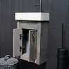 Rene Houtman Toiletmeubel Zwevend Oud Eikenhout + Beton Light Grey Rene Houtman Toiletmeubel Zwevend Oud Eikenhout + Beton Light Grey