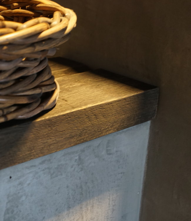 Rene Houtman Toiletplank Planchet Wagondelen Oud eikenhout - Kies Maat