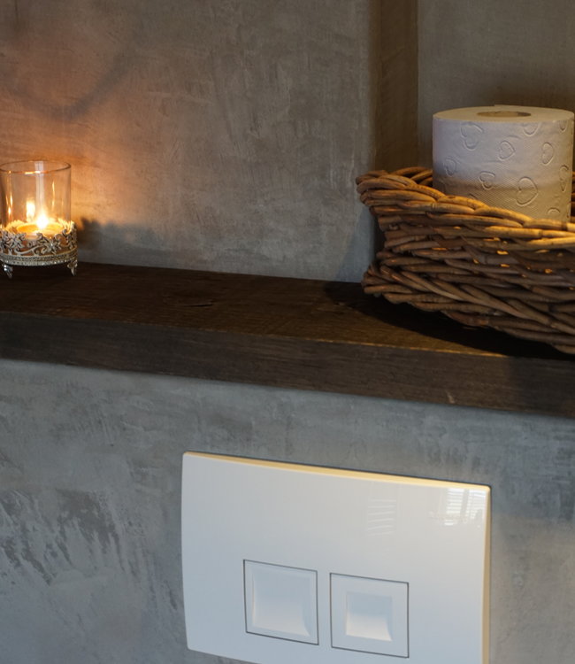 Rene Houtman Toiletplank Planchet Wagondelen Oud eikenhout - Kies Maat