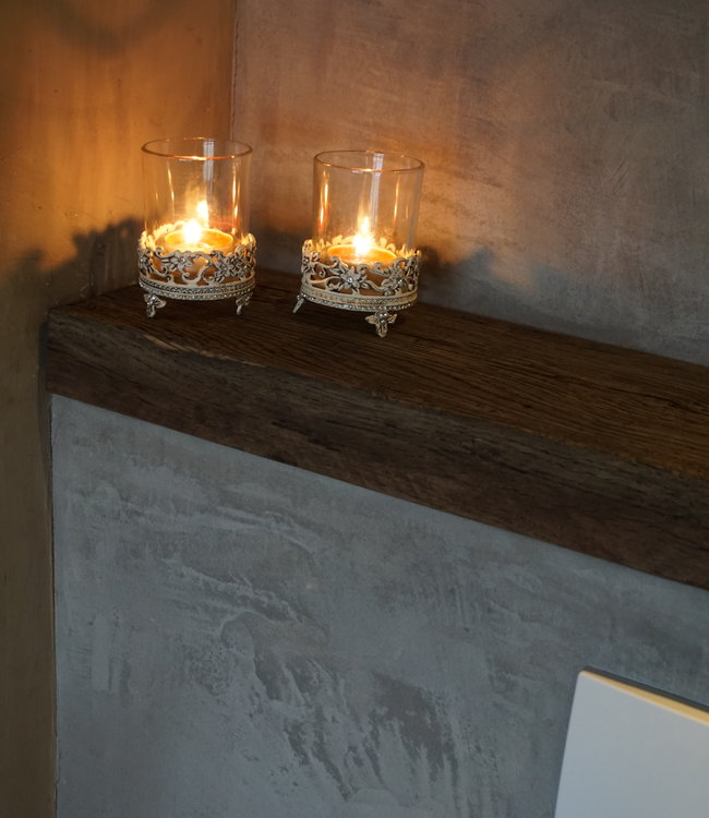 Rene Houtman Toiletplank Planchet Oud Geborsteld Eikenhout - Kies Maat