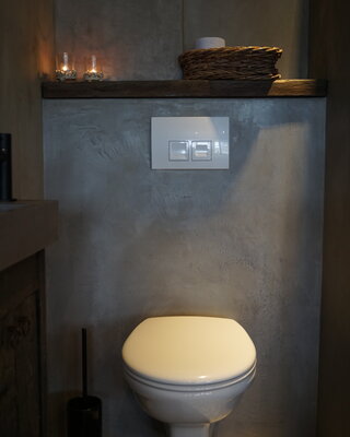 Rene Houtman Toiletplank Planchet Oud Geborsteld Eikenhout