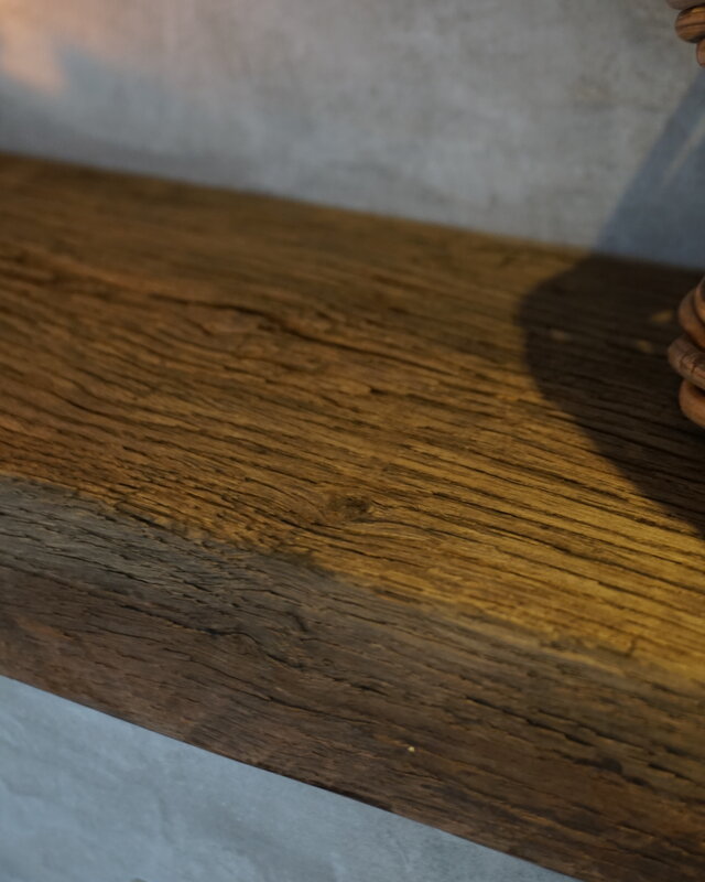 Rene Houtman Toiletplank Planchet Oud Geborsteld Eikenhout - Kies Maat