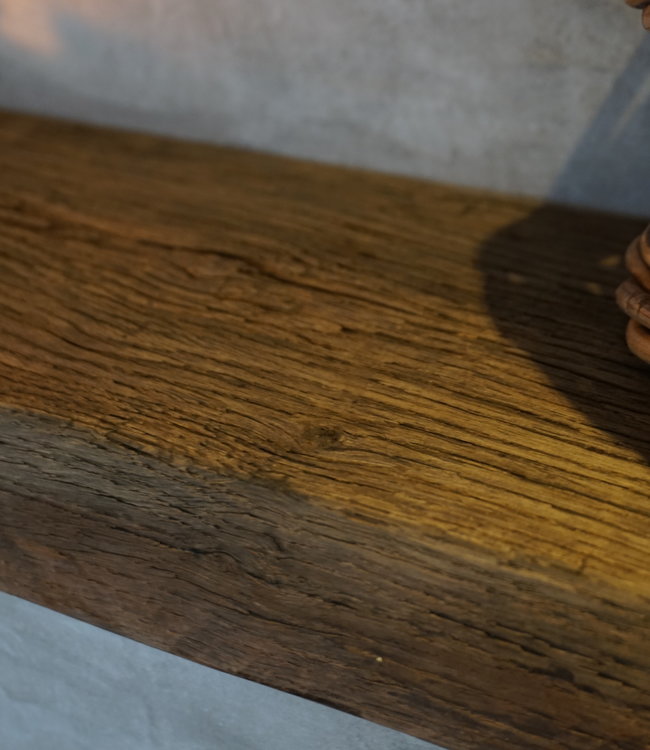 Rene Houtman Toiletplank Planchet Oud Geborsteld Eikenhout - Kies Maat