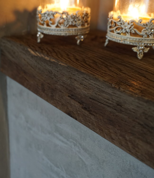 Rene Houtman Toiletplank Planchet Oud Geborsteld Eikenhout - Kies Maat