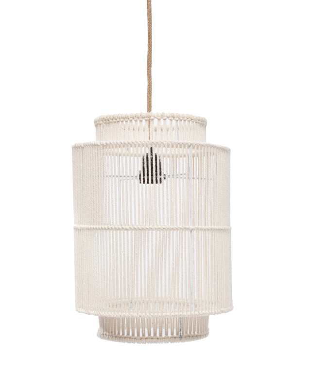 Bazar Bizar The Cotton Pendant - White - Zonder Kabel