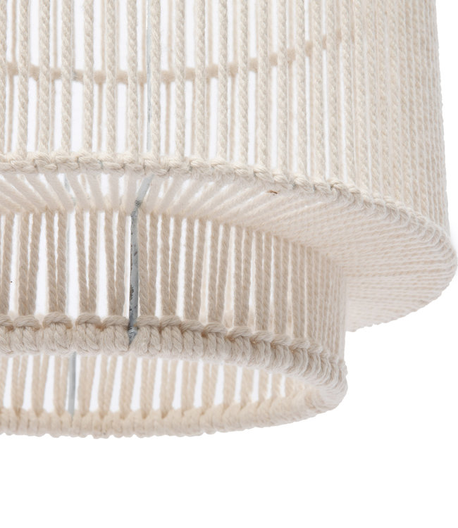 Bazar Bizar The Cotton Pendant - White - Zonder Kabel