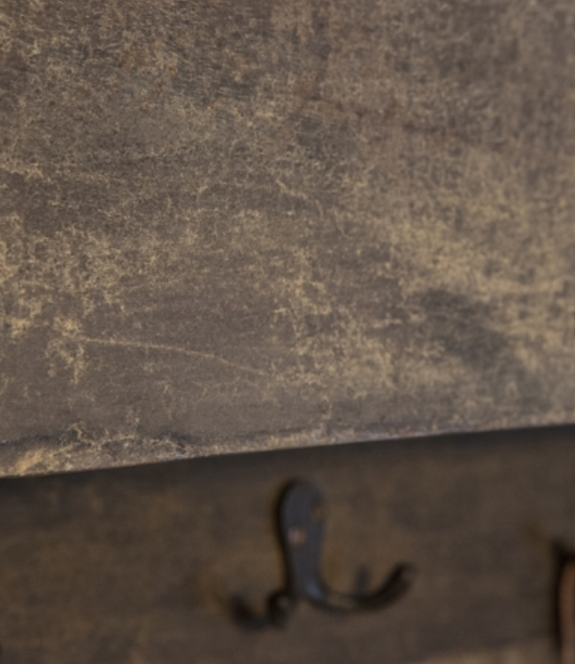 Be-Uniq Landelijke Kapstok met Lectuurbak - H48xB90xD19 cm