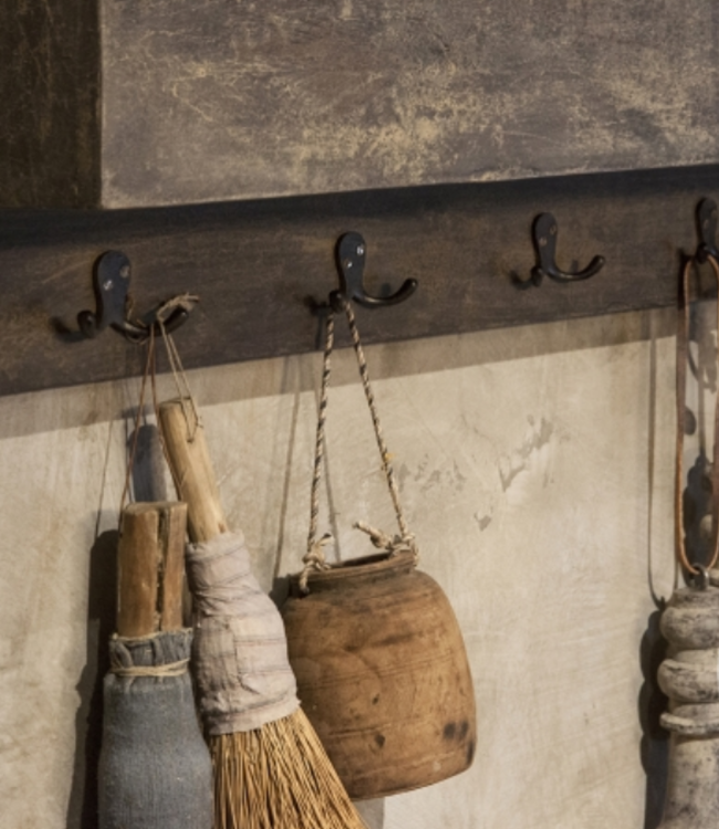 Be-Uniq Landelijke Kapstok met Lectuurbak - H48xB90xD19 cm