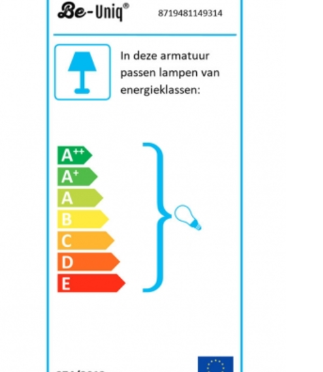 Be-Uniq Landelijke Metalen Hanglamp Katie - H80xB50 cm