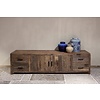 Tv Dressoir Praag L200xH55xD45 cm Oud Hout