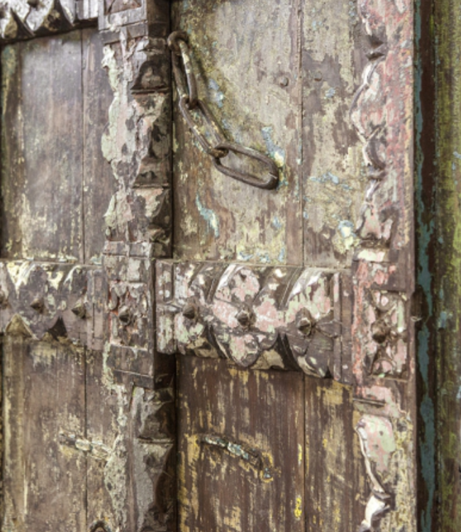 Be-Uniq Origineel Oude Deur uit India - H169 x B99 x D7 cm