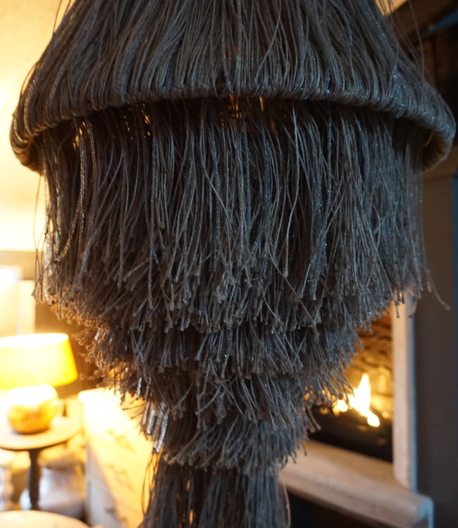 Rene Houtman Kroonluchter Touw Zilver | H115 x D50 cm