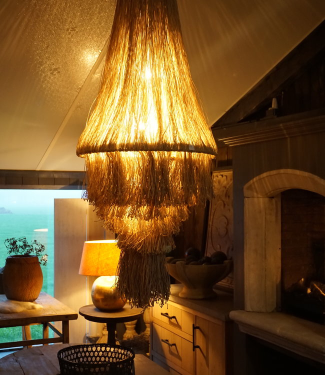 Rene Houtman Kroonluchter Touw Zilver | H115 x D50 cm