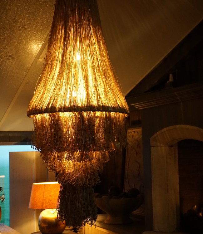 Rene Houtman Kroonluchter Touw Zilver | H115 x D50 cm