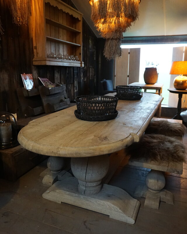 Rene Houtman Kloostertafel Oud Eiken Ovaal - Bolpoot - Kies Maat