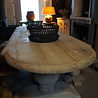 Rene Houtman Kloostertafel Oud Eiken Ovaal - Bolpoot - Kies Maat Rene Houtman Kloostertafel Oud Eiken Ovaal - Bolpoot - Kies Maat