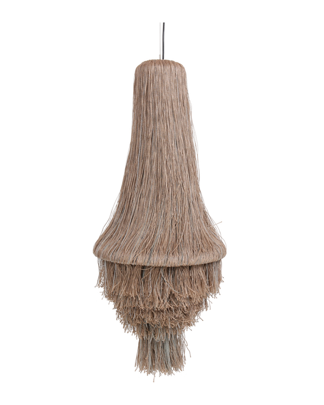 Rene Houtman Kroonluchter Touw Zilver | H115 x D50 cm