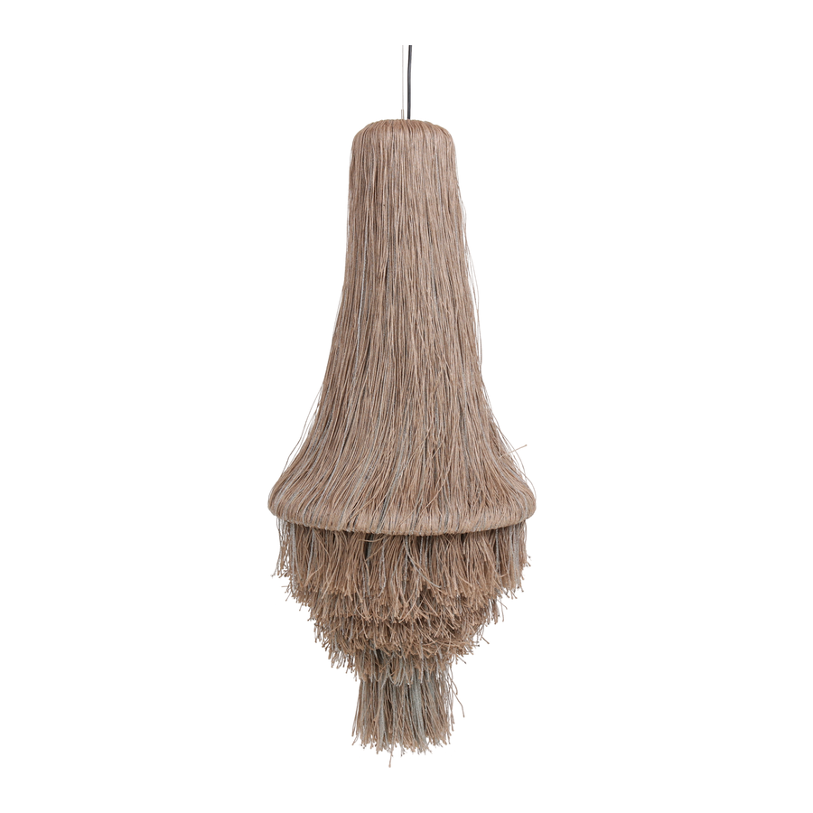 Rene Houtman Kroonluchter Touw Zilver | H115 x D50 cm
