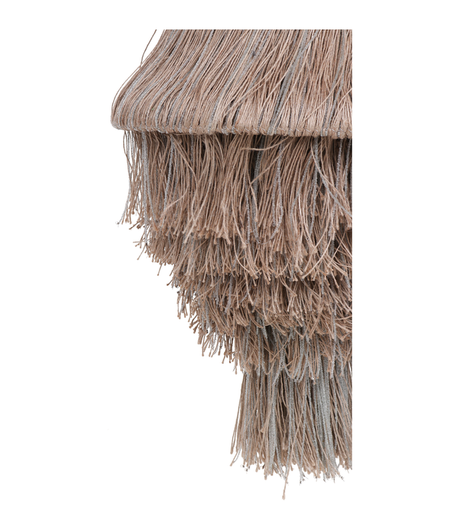 Rene Houtman Kroonluchter Touw Zilver | H115 x D50 cm