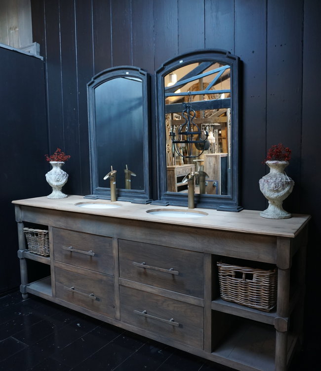 Rene Houtman Badkamermeubel Eikenhout 4 Lades L244xH95xB58