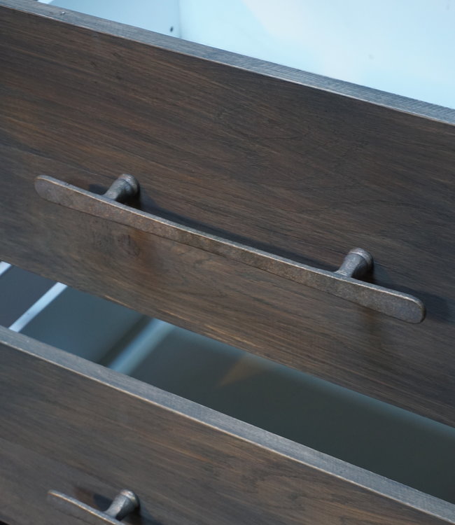 Rene Houtman Badkamermeubel Eikenhout 4 Lades L244xH95xB58