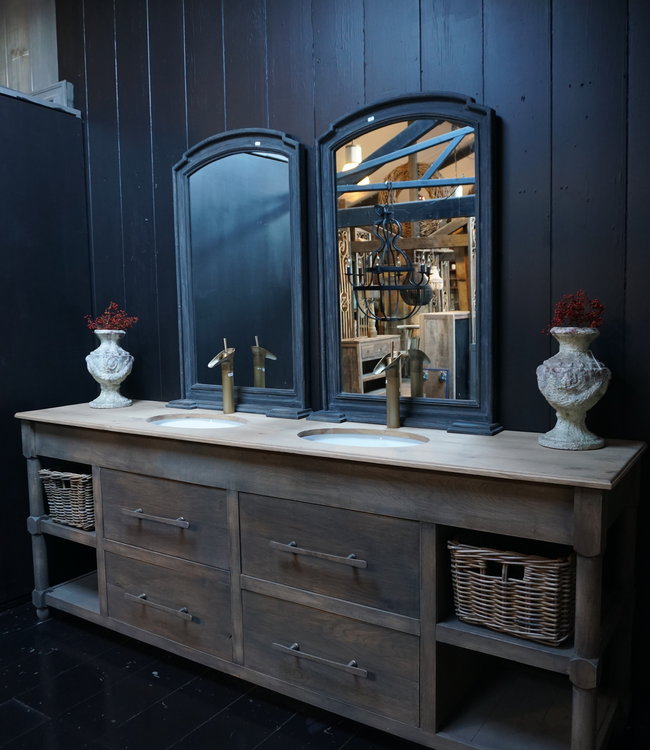 Rene Houtman Badkamermeubel Eikenhout 4 Lades L244xH95xB58