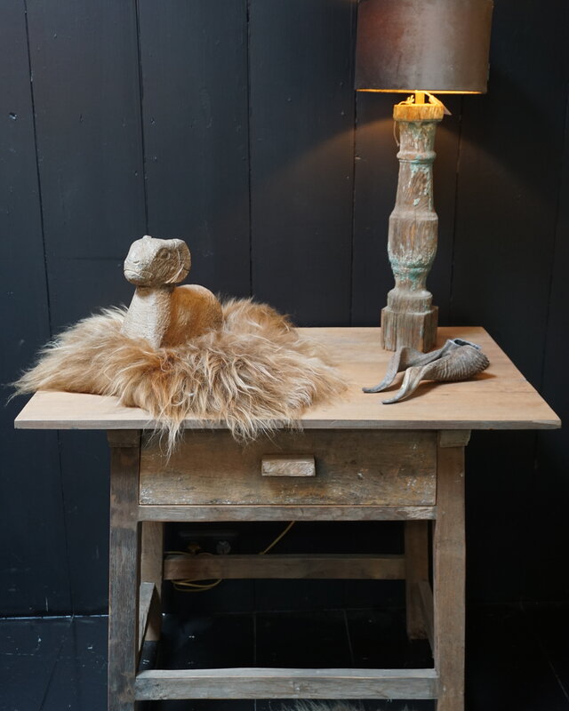 Rene Houtman Sidetable Oud Hout met 1 lade L91 x D60 x H76