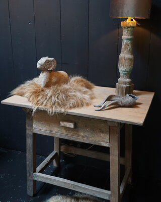 Rene Houtman Sidetable Oud Hout met 1 lade L91 x D60 x H76