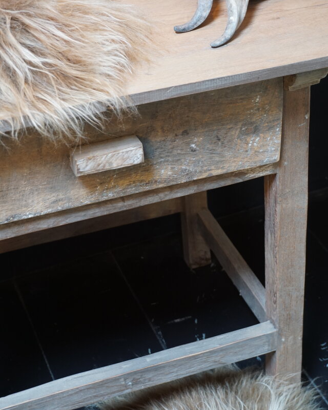 Rene Houtman Sidetable Oud Hout met 1 lade L91 x D60 x H76