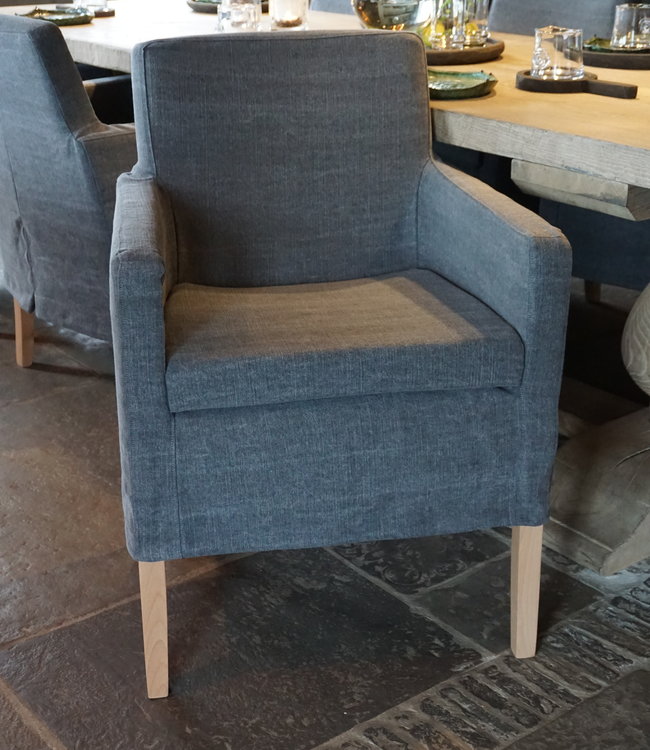 Rene Houtman Eetkamerstoel Stof Bas + Losse Hoes