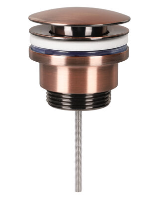 Differnz Afvoerplug pop up, design rood koper