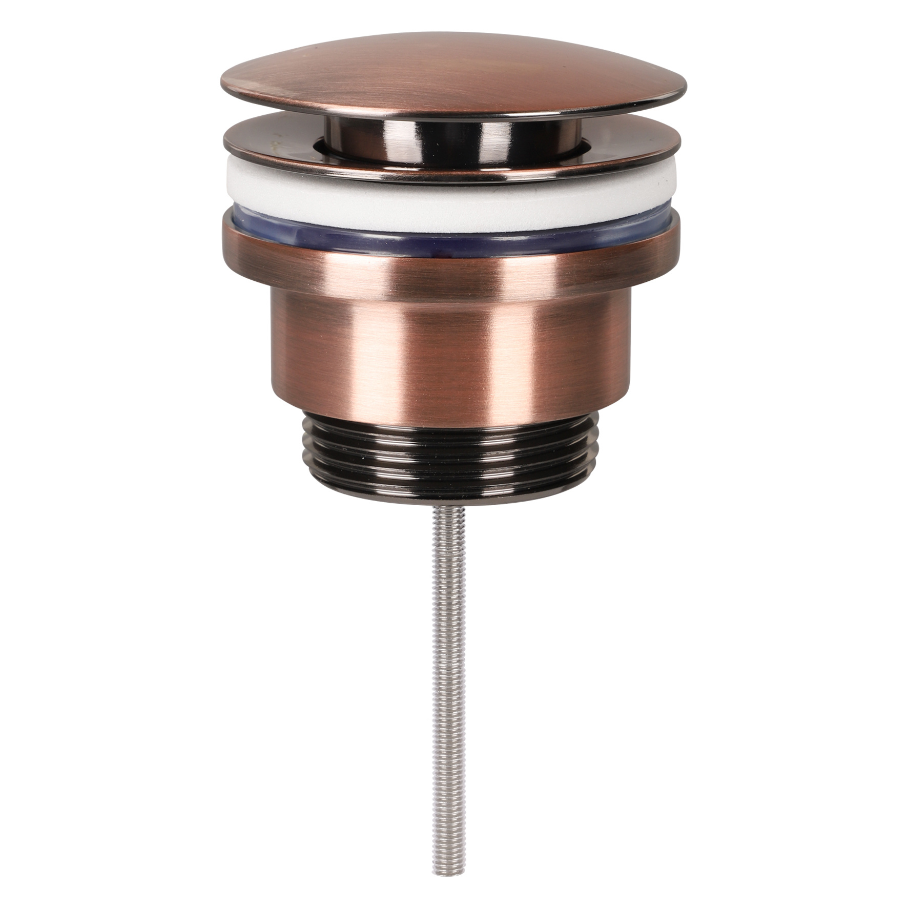 Differnz Afvoerplug pop up, design rood koper