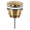 Afvoerplug pop up, design mat goud