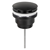 Afvoerplug pop up, design mat zwart