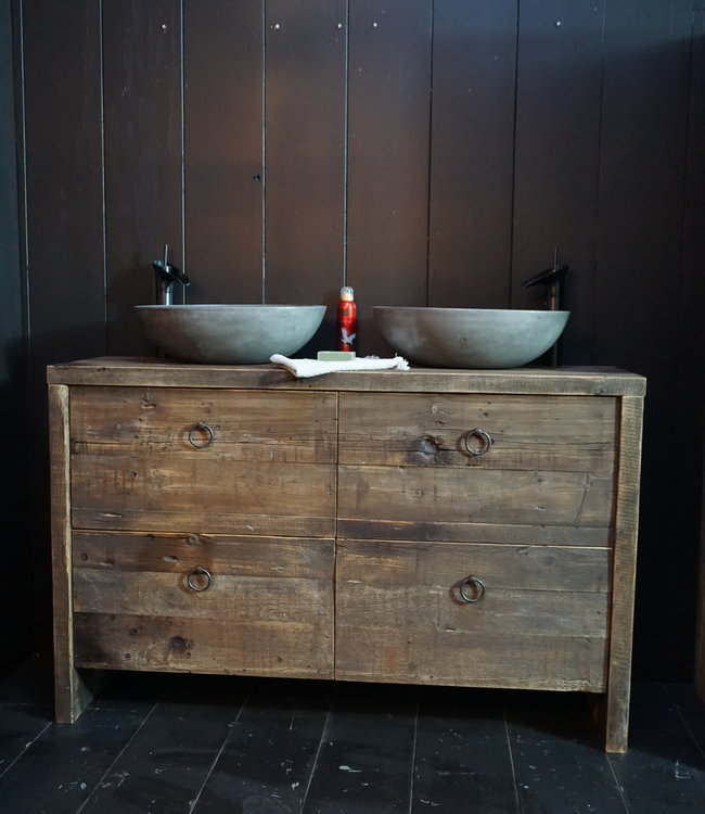 Rene Houtman Elsje Badkamermeubel Wagondelen 4 lades - Kies Maat