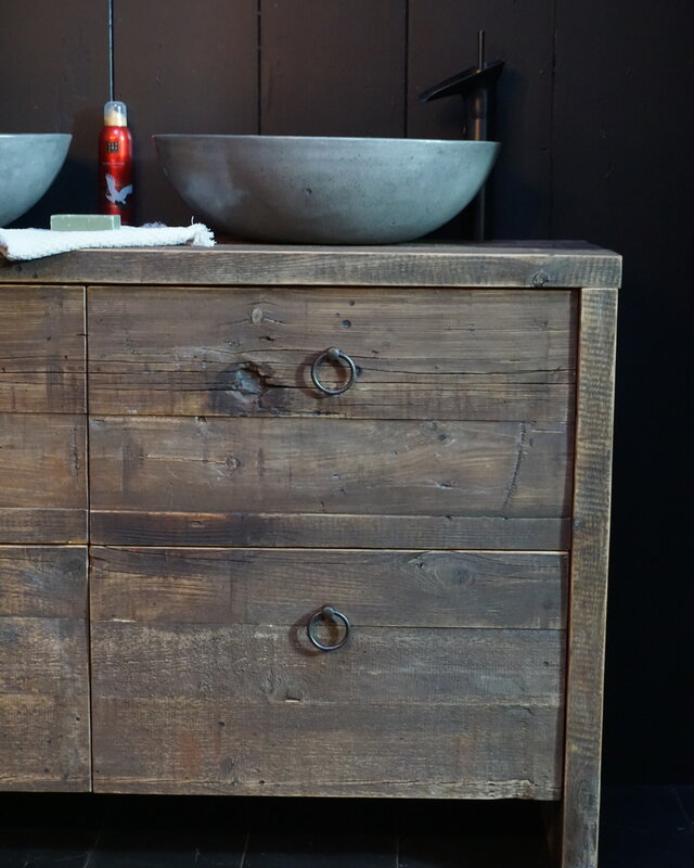 Rene Houtman Elsje Badkamermeubel Wagondelen 4 lades - Kies Maat